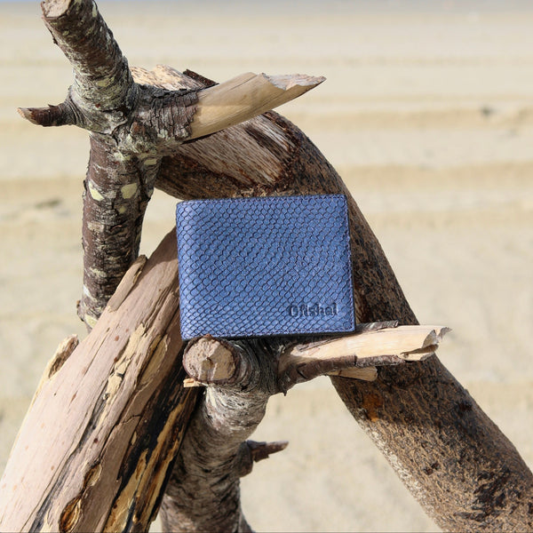 Fish Leather Bifold Wallet