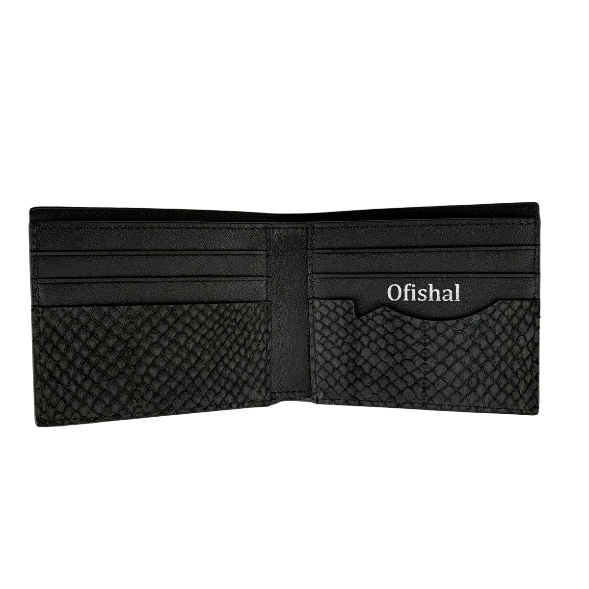 Genuine fish leather wallet, a sustainable leather alternative