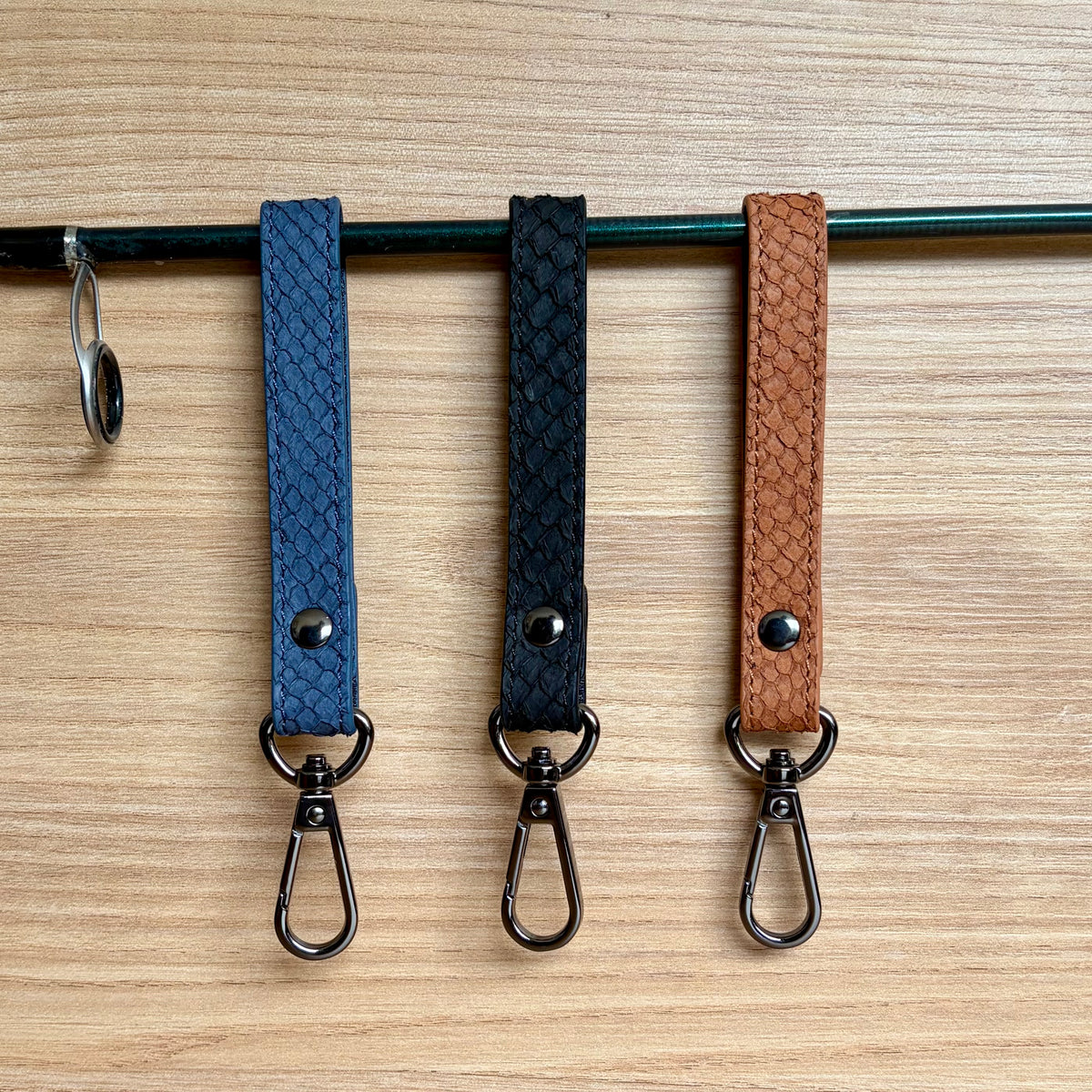 Fish Leather Key Fob