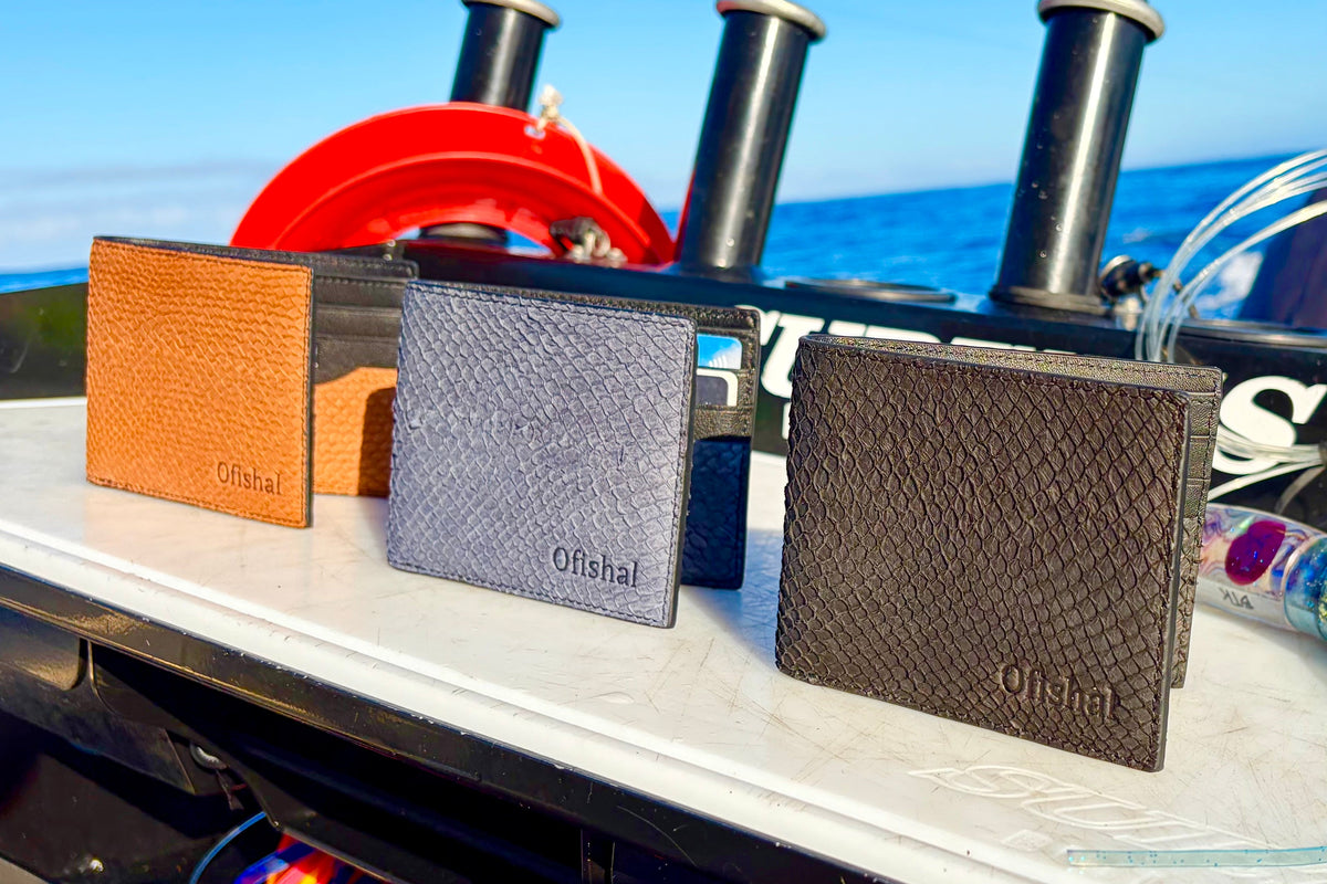 Fish Leather Bifold Wallet